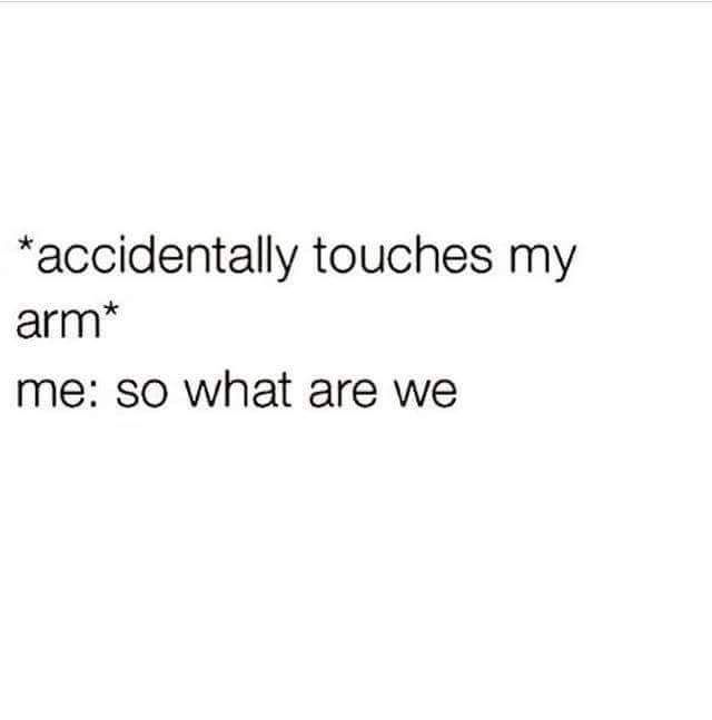 scidentally tovicheés: my me: so:what are we: